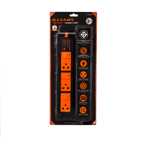 ปลั๊กไฟ ตราช้าง Illumix รุ่น 3303T 3 ช่อง 3 สวิตซ์ 3 เมตร