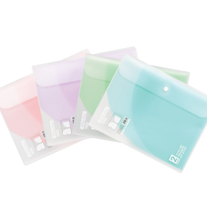 แฟ้มกระดุมพลาสติก 2 ช่อง ตราช้าง File Idea F02 (คละสี) 