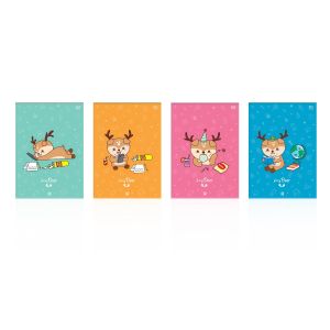 สมุดฉีก ตราช้าง PFD-201T รุ่น 70 แกรม 30 แผ่น ขนาด A4ลาย Funny Deer (คละลาย)