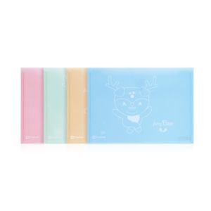 แฟ้มกระเป๋าซองกระดุม 1 เม็ด ตราช้าง ขนาด A4 ลาย Funny Deer (คละลาย)