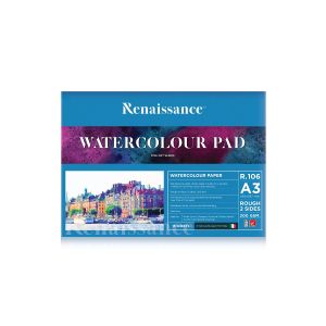 สมุดฉีกวาดภาพ Renaissance Water Colour Pad รุ่น R-106 ผิวหยาบ ขนาด A3