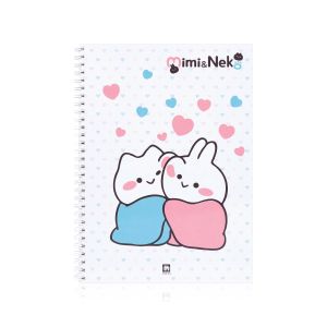 สมุดบันทึก ตราช้าง รุ่น WMM-204 ลาย Mimineko ขนาด B5 70 แกรม 60 แผ่น
