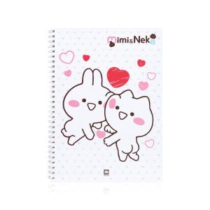 สมุดบันทึก ตราช้าง รุ่น WMM-203 ลาย Mimineko ขนาด B5 70 แกรม 60 แผ่น