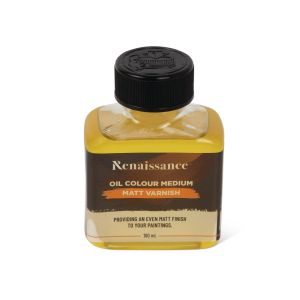 สื่อผสมสีน้ำมัน Matt Varnish เรนาซองซ์ 100มล.