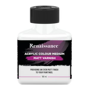 สื่อผสมสีอะคริลิค Matt Varnish เรนาซองซ์ 100มล.