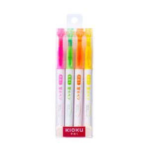 ชุดปากกาเน้นข้อความ Kioku KK011 (คละสี 4 ด้าม)