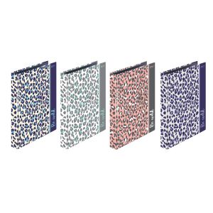 แฟ้ม 2 ห่วง ตราช้าง รุ่น 225E ปกกระดาษพิมพ์ลาย (คละสี)