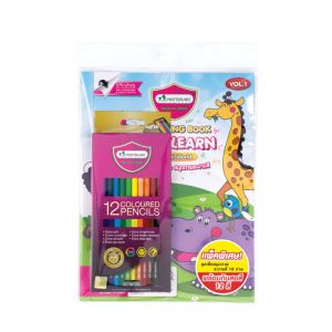 ชุดสีไม้และสมุดระบายสี มาสเตอร์อาร์ต Fun & Learn V.1