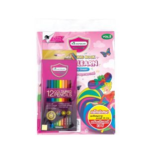 ชุดสีไม้และสมุดระบายสี มาสเตอร์อาร์ต Fun & Learn V.2