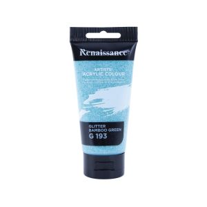 สีอะคริลิคเรนาซองซ์ รุ่นหลอดเดี่ยว 75มล. เบอร์ #193 GLITTER GREEN