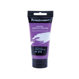 สีอะคริลิคเรนาซองซ์ รุ่นหลอดเดี่ยว 75มล. เบอร์ #515 M DEEP PURPLE