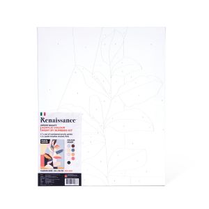 แคนวาสเรนาซองซ์ รุ่นระบายสีตามตัวเลข 280แกรม 24x30ซม. ลาย P Leaves
