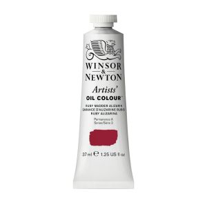 สีน้ำมันเกรดศิลปินหลอดเดี่ยว Winsor & Newton 37มล. S3 เบอร์ 411 Ruby Madder Alizarin