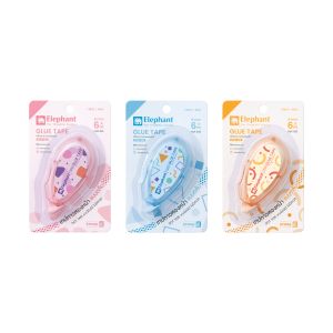 เทปกาวสองหน้าแบบตลับตราช้าง รุ่น GT8-106 (8มม.X6ม.) คละสี