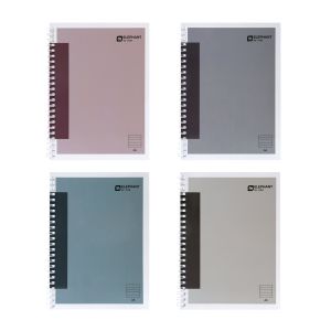 สมุดริมลวด A5 60แกรม 40แผ่น ตราช้าง W-114R (คละสี)