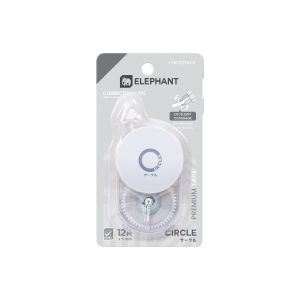 เทปลบคำผิดตราช้างรุ่น เซอร์เคิล 5มม. x 12ม. สีขาว