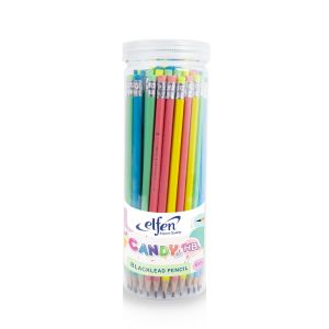ดินสอดำ Elfen Candy HB (60แท่ง/กระบอก)