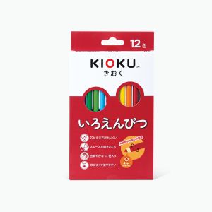 สีไม้ แท่งยาว 12 สี Kioku