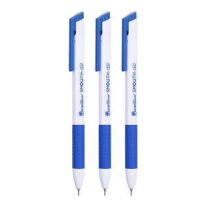 ปากกาลูกลื่น 0.5มม. ควอนตั้ม Geluloid Smooth ด้ามสีน้ำเงิน หมึกสีน้ำเงิน (3ด้าม/แพ็ค)