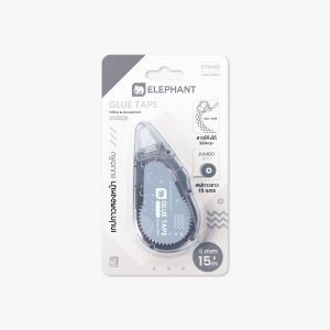 เทปกาวสองหน้าแบบตลับตราช้าง รุ่น GT6-115 (6มม.X15ม.) สีเทา