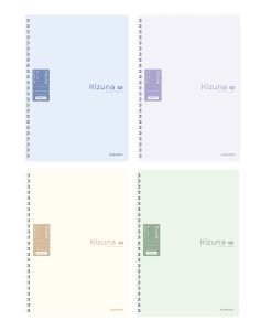 สมุดสันห่วงพลาสติก B5 80แผ่น 80แกรม ตราช้าง Kizuna MPPB-501