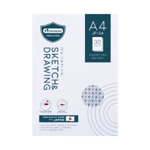 สมุดวาดเขียนมาสเตอร์อาร์ตรุ่น JP-04 แบบแพดผิวเรียบขนาด A4 100แกรม 30แผ่น