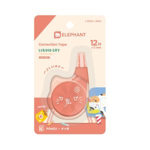 ตราช้าง ลิควิดแคท V.2 เทปลบคำผิด 12M