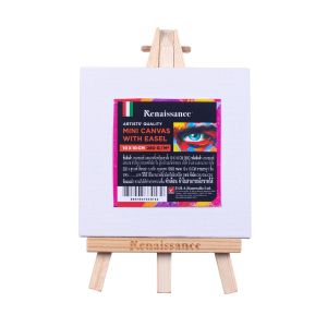 แคนวาสจิ๋วพร้อมขาตั้ง 280แกรม เรนาซองซ์ 10X10ซม. 