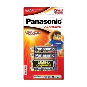 ถ่านอัลคาไลน์ ขนาด AAA Panasonic (แพ็ค 4 ก้อน)
