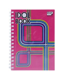 สมุดบันทึกปกแข็งริมลวด ตราช้าง ขนาด A6 (คละสี) WID-102