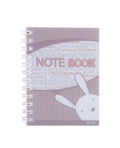 สมุดบันทึกริมลวด ตราช้าง WC-101 ขนาด A7 (คละลาย)