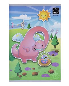 สมุดนักเรียน ตราช้าง Q101 60 แกรม 80 แผ่น (คละลาย) 