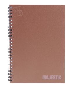สมุดบันทึกปกแข็งริมลวด ตราช้าง รุ่น MAJESTIC-201 ขนาด A5 (คละสี) 