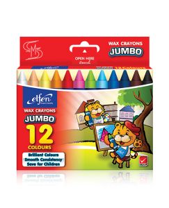 สีเทียน เอลเฟ่น ขนาดจัมโบ้ 12สี