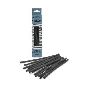 Wollow Charcoal แท่งกลาง Winsor & Newton 12 ชิ้น#7005173