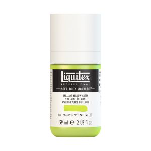 สีอะคริลิค Liquitex รุ่นโปรซอฟต์บอดี้ 59มล. S1 #840 BRILLIANT YELLOW GREEN #1959840