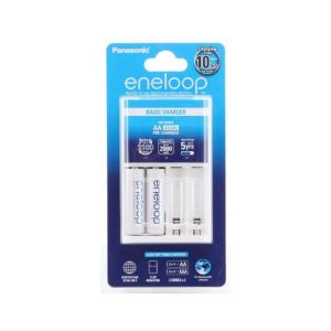 เครื่องชาร์จ 10 ชั่วโมงพร้อมถ่าน Panasonic eneloop AA 2 ก้อน