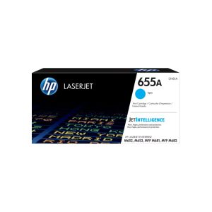 ตลับหมึกเลเซอร์ปริ้นเตอร์ HP 655A (CF451A) สีฟ้า