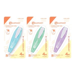 เทปลบคำผิด ตราช้าง สตรีมไลน์ (คละสี)