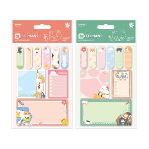 ชุดกระดาษโน้ตและอินเด็กซ์ตรงช้าง ลิควิดแคท V.2