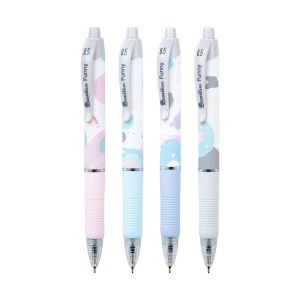 ปากกาลูกลื่นเจลลูลอยด์ Quantum ฟันนี่ 0.5 หมึกน้ำเงิน (คละสี)