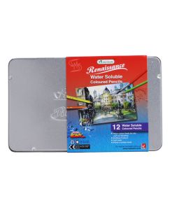 สีไม้ระบายน้ำ กล่องเหล็ก 12 สี Renaissance