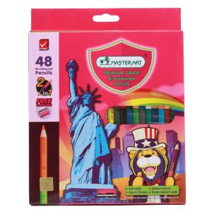 สีไม้ 2 หัว Master Art 48 สี