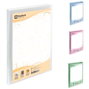 (Clearance) แฟ้มโชว์เอกสาร ตราช้าง รุ่น SF01 ขนาด A4 (คละสี) (แพ็ค 3 ฟรี 1)