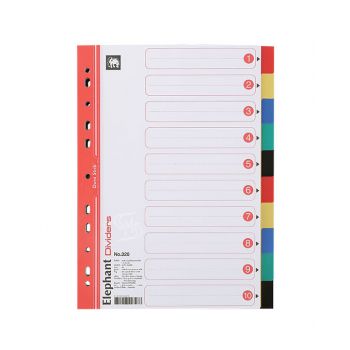 (1Free1) อินเด็กซ์แบ่งตามหัวข้อด้วยสี ตราช้าง รุ่น 320 