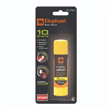 (1Free1) กาวแท่ง ตราช้าง Sticko 10G. (บลิสเตอร์)