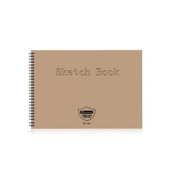 สมุดสเก็ตซ์ขนาด A4 100แกรม 50แผ่น Master Art SP103 สีน้ำตาล