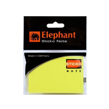 (Clearance) กระดาษโน๊ตแถบกาว ตราช้าง สีเหลืองนีออน 2x3 นิ้ว (SD159719)