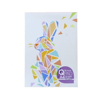 (1Free1) สมุดฉีก Quantum รุ่น QP008 70แกรม 50 แผ่น (คละลาย)