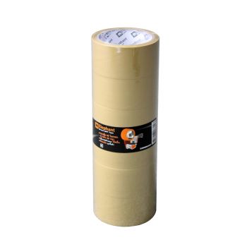 เทปปิดกล่องสีน้ำตาล 48 มม. x 45 หลา (แพ็ค 6 ม้วน) ตราช้าง
